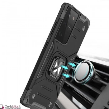 Wozinsky smūgiams atsparus dėklas su žiedu - juodas (Samsung S22 Ultra) Wozinsky smūgiams atsparus dėklas su žiedu - juodas (Samsung S22 Ultra)